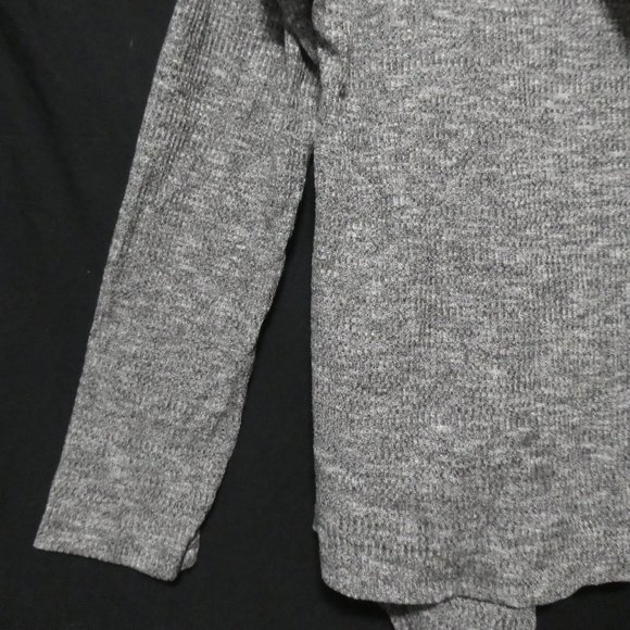 GEORGE | xs | Hooded Charcoal Open Front Long Sleeve Cardigan / Shrug | GUC - Picture 13 of 15